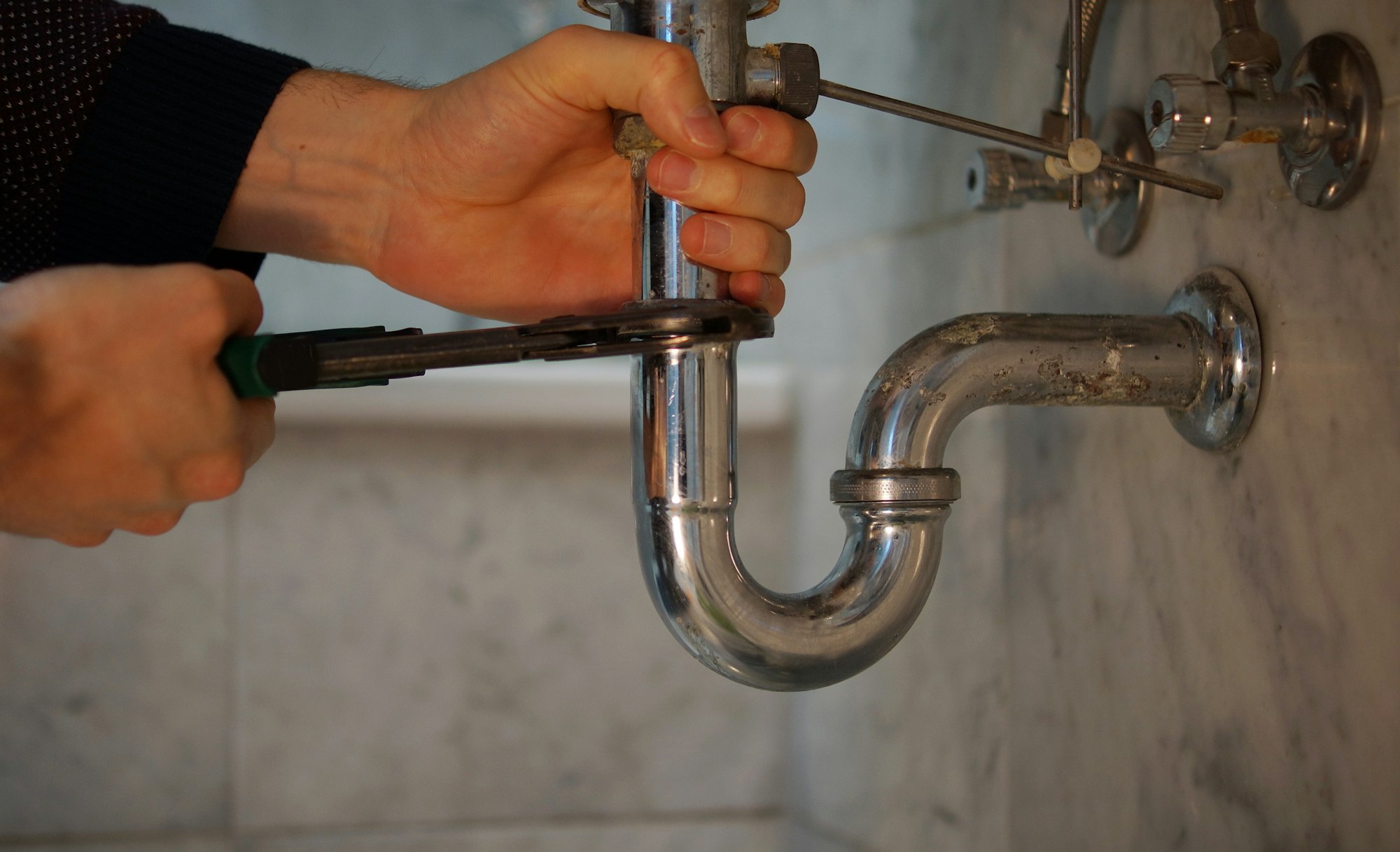 Plumbing repair service.